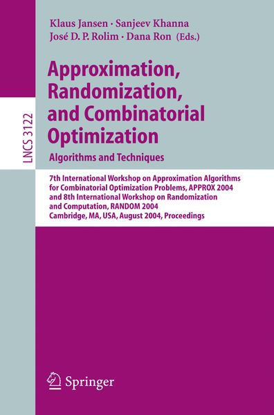 Approximation Randomization and Combinatorial Optimization. Algorithms and Techniques