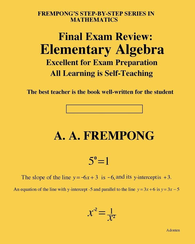 Final Exam Review
