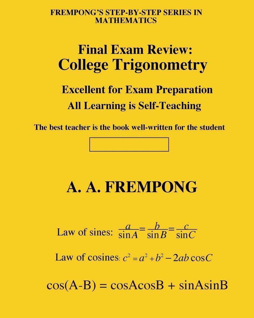 Final Exam Review