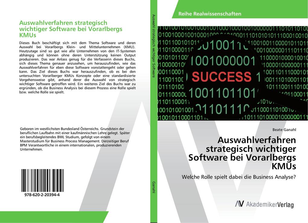 Auswahlverfahren strategisch wichtiger Software bei Vorarlbergs KMUs