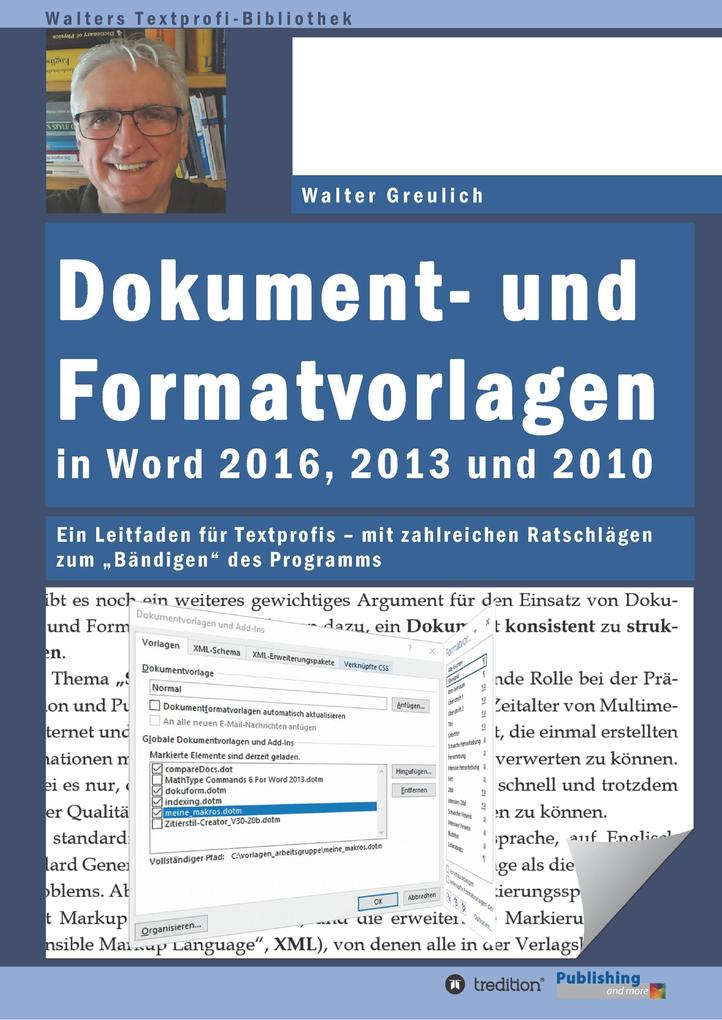 Dokument- und Formatvorlagen in Word 2016 2013 und 2010