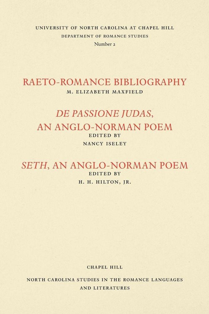 Studies in the Romance Languages and Literatures
