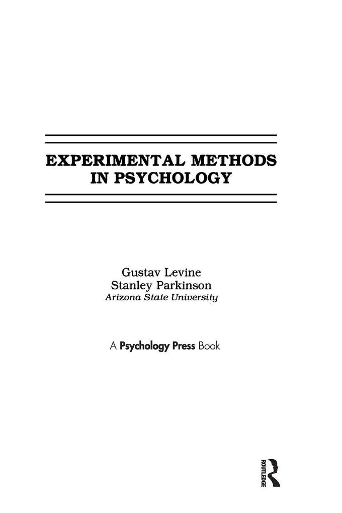 Experimental Methods in Psychology