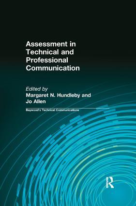 Assessment in Technical and Professional Communication