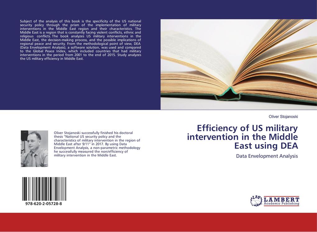 Efficiency of US military intervention in the Middle East using DEA