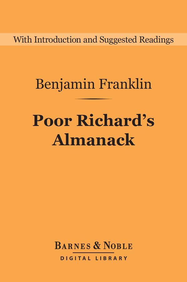 Poor Richard‘s Almanack (Barnes & Noble Digital Library)