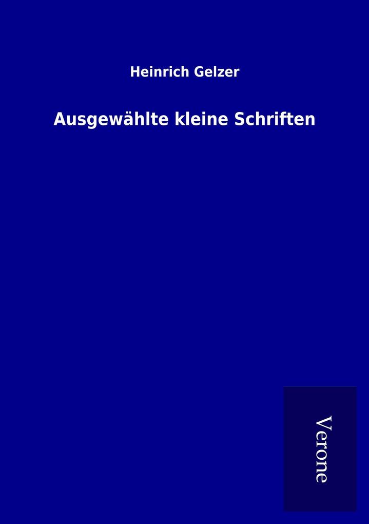 Ausgewählte kleine Schriften