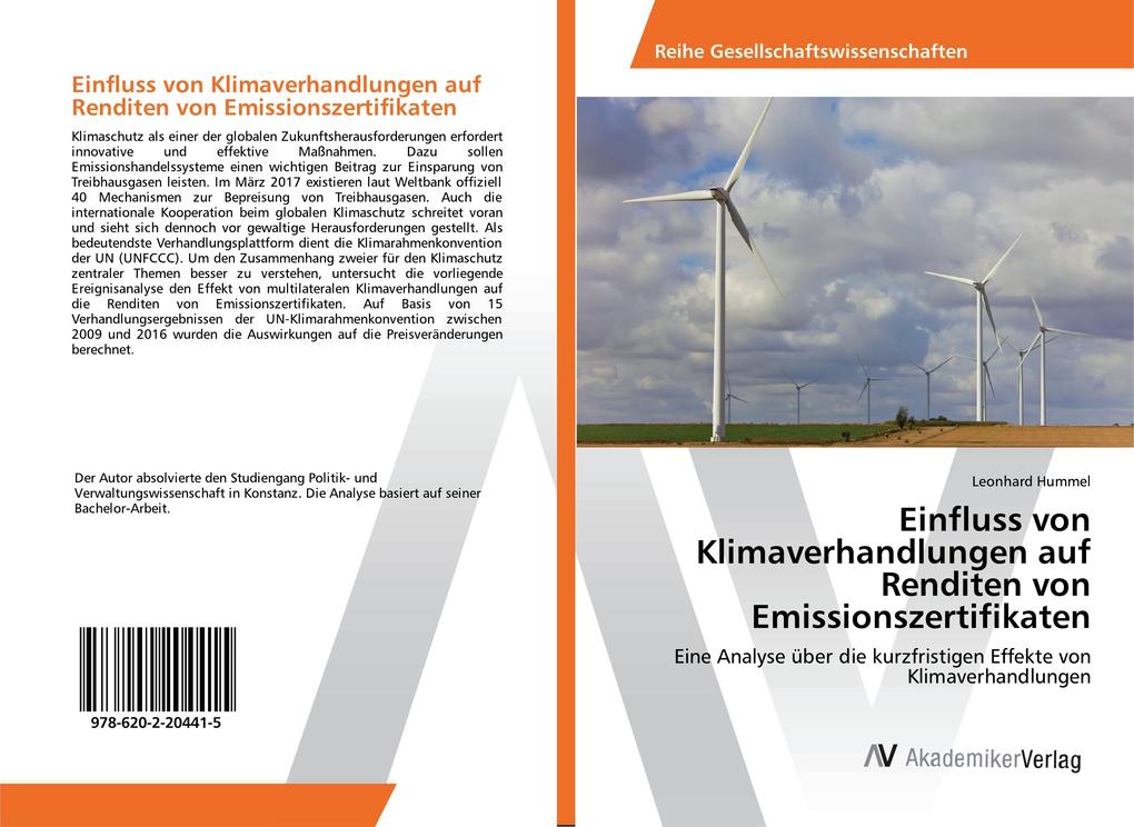 Einfluss von Klimaverhandlungen auf Renditen von Emissionszertifikaten