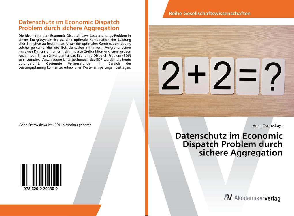 Datenschutz im Economic Dispatch Problem durch sichere Aggregation