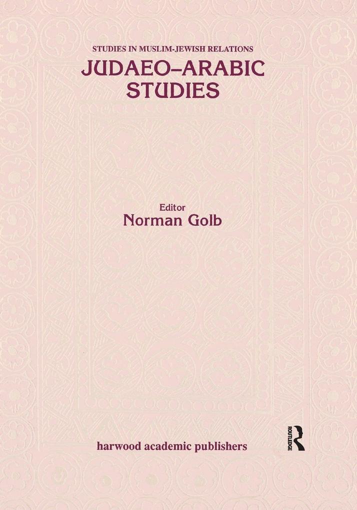 Judaeo Arabic Studies