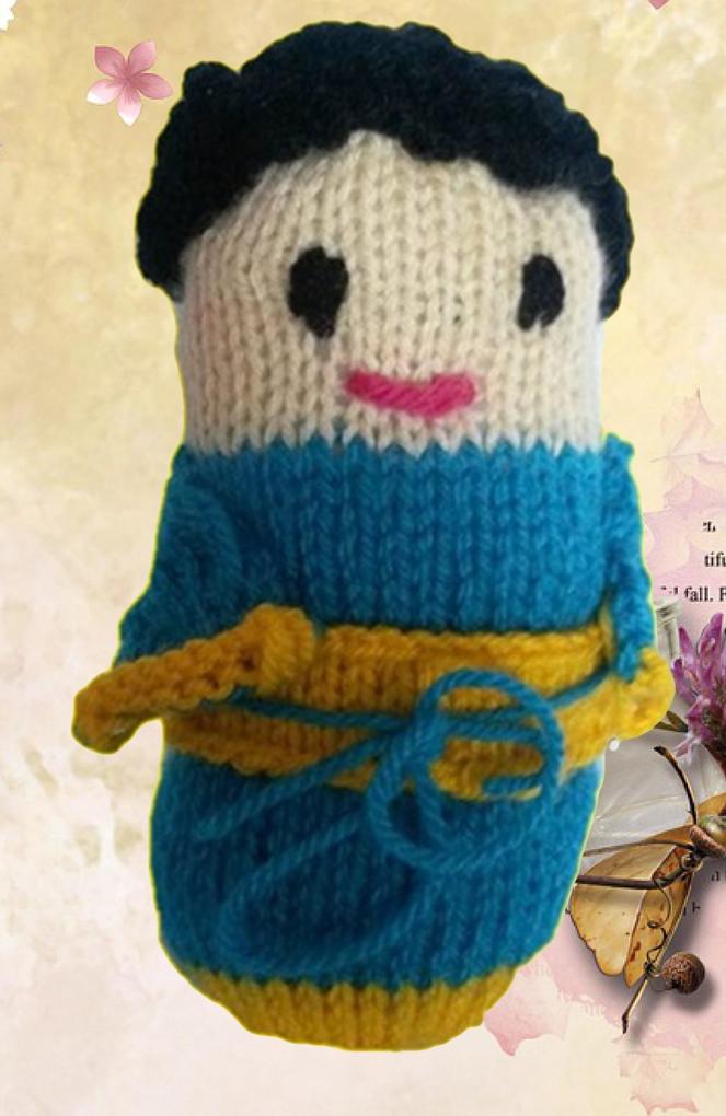 Strickanleitung Geisha 17 cm groß