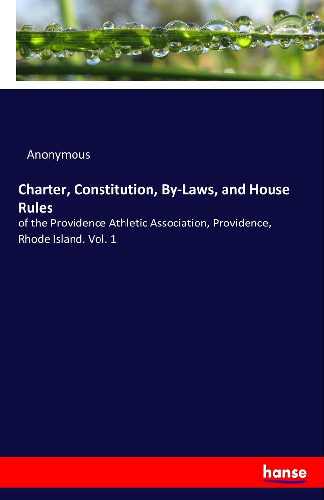 Image of Charter Constitution By-Laws and House Rules