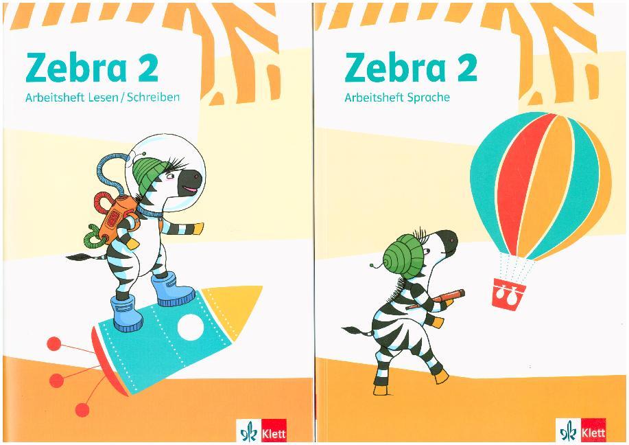 Zebra 2. Paket: Arbeitsheft Lesen/Schreiben/Arbeitsheft Sprache
