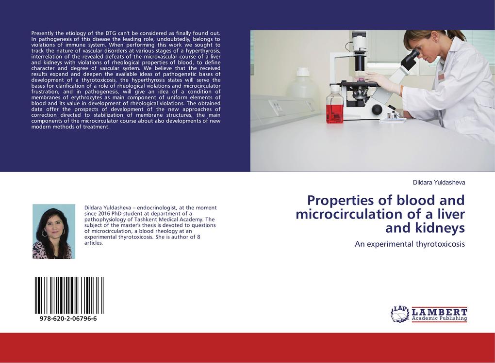 Properties of blood and microcirculation of a liver and kidneys