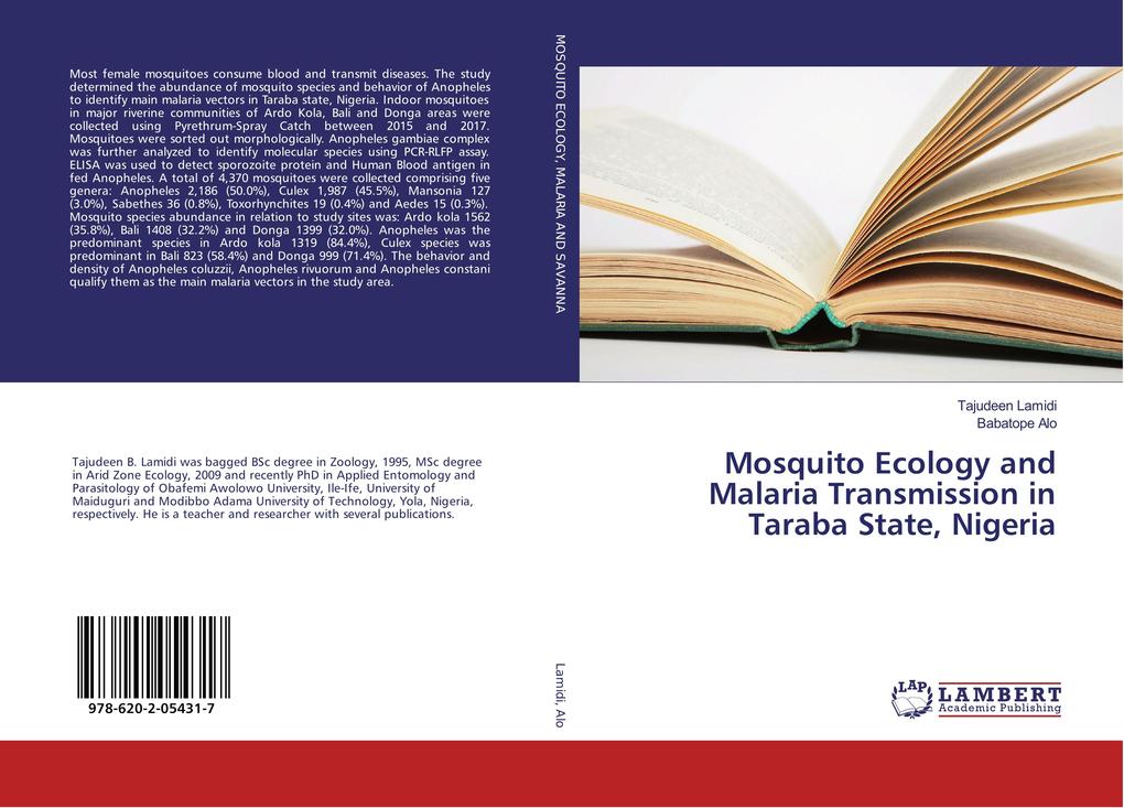 Mosquito Ecology and Malaria Transmission in Taraba State Nigeria