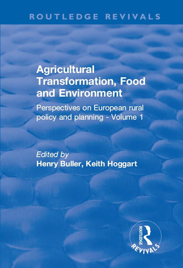 Agricultural Transformation Food and Environment