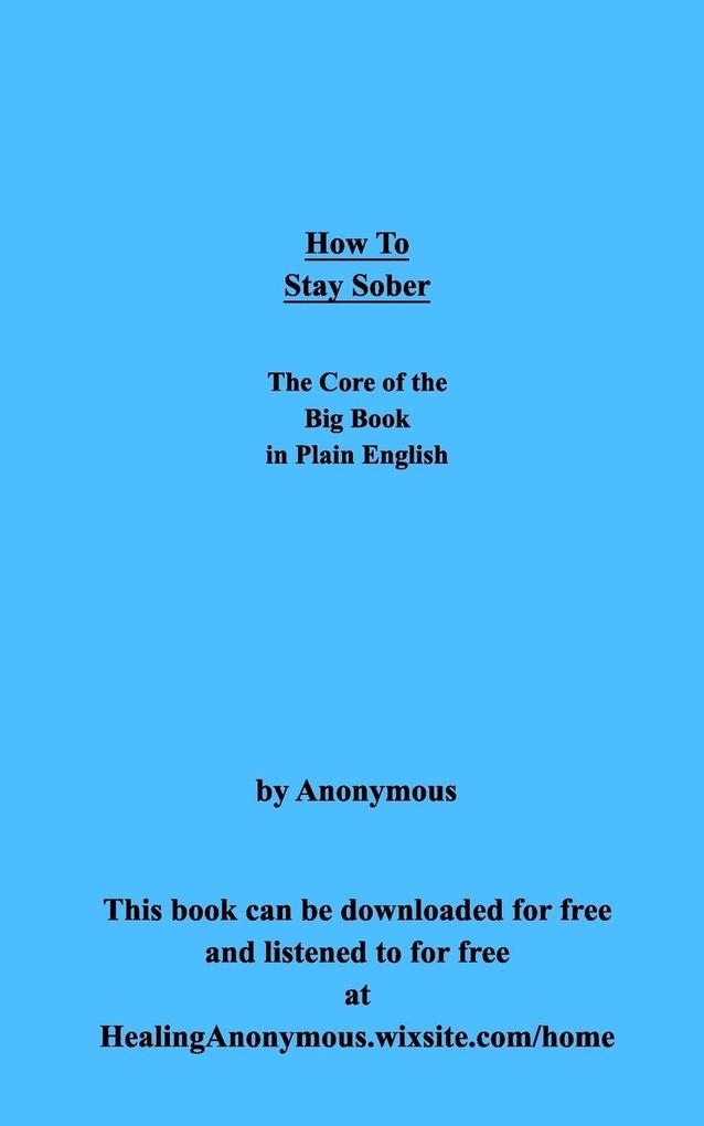 How To Stay Sober