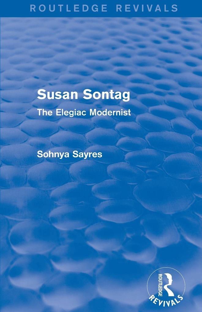 Susan Sontag (Routledge Revivals)