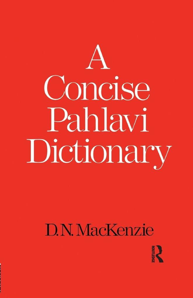 A Concise Pahlavi Dictionary