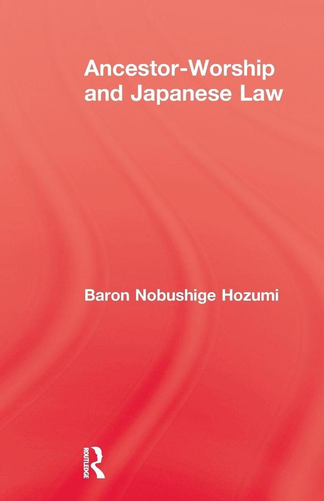 Ancestor Worship & Japanese Law