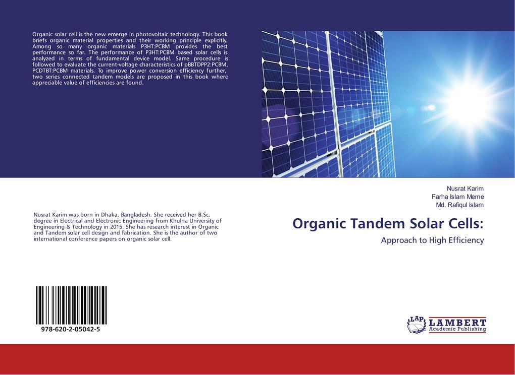 Organic Tandem Solar Cells: