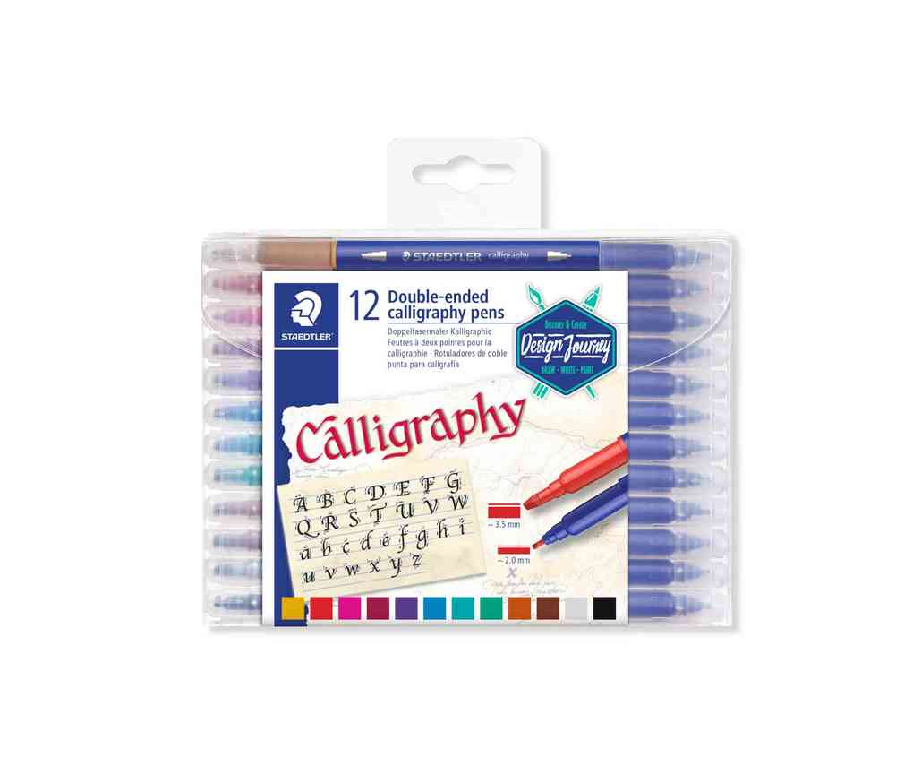 STAEDTLER Doppelfasermaler Kalligraphie, 12 St.