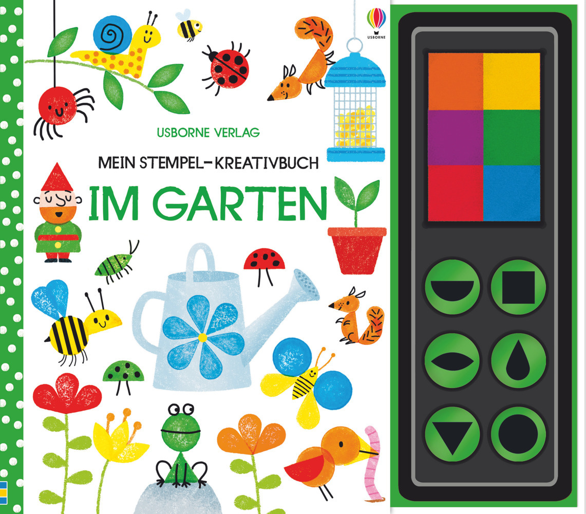 Usborne Verlag Mein Stempel-Kreativbuch: Im Garten