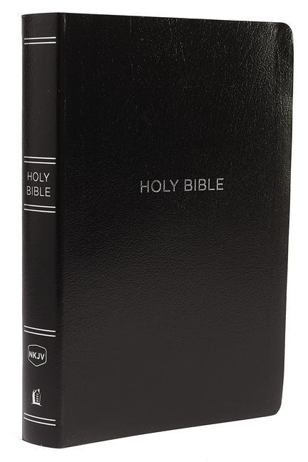 NKJV Reference Bible Center-Column Giant Print Leather-Look Black Red Letter Edition Comfort Print