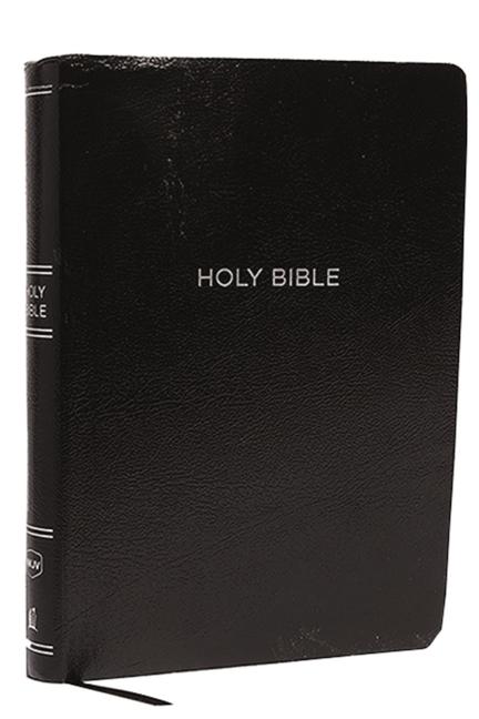NKJV Reference Bible Super Giant Print Leather-Look Black Red Letter Edition Comfort Print