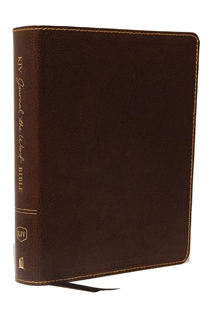 KJV Journal the Word Bible Bonded Leather Brown Red Letter Edition Comfort Print