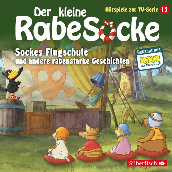 Image of DER KLEINE RABE SOCKE (KINDERPROGRAMM) - Der kleine Rabe Socke: Sockes Flugschule und andere rabenstarke Geschichten (13) - (CD)