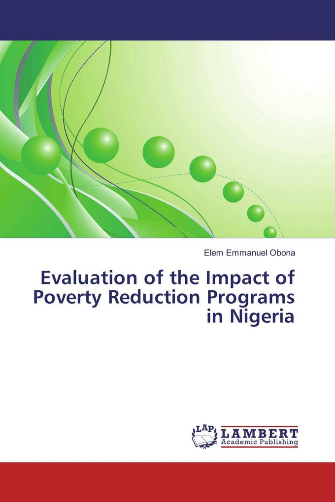 Evaluation of the Impact of Poverty Reduction Programs in Nigeria