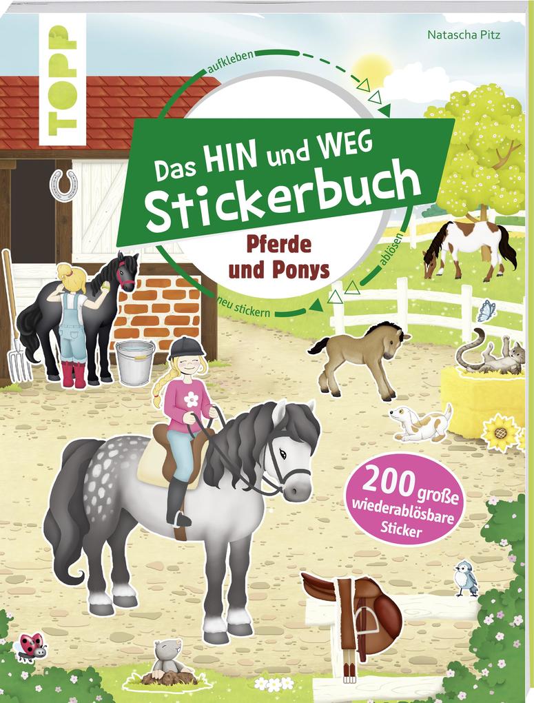 Image of Das Hin-und-weg-Stickerbuch. Pferde und Ponys