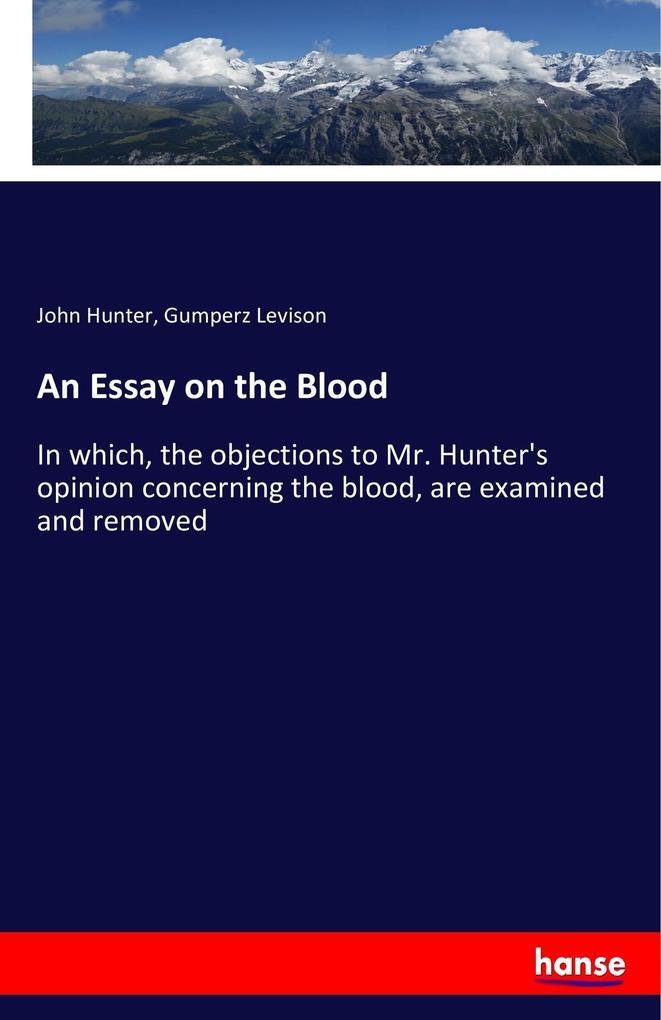 Image of An Essay on the Blood