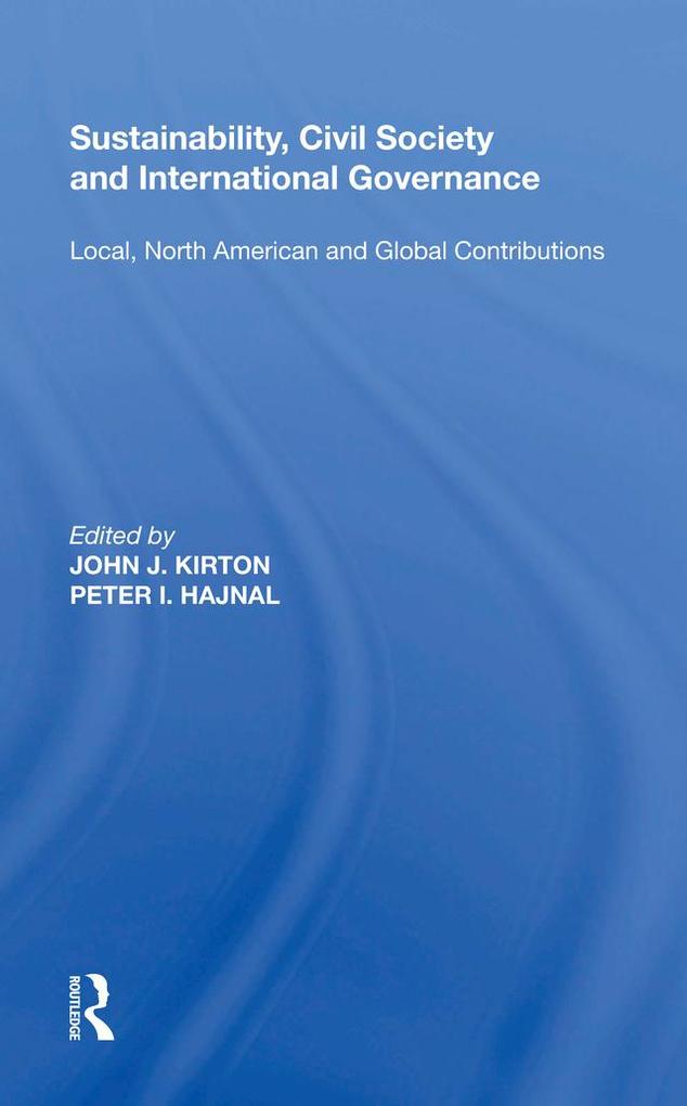 Sustainability Civil Society and International Governance