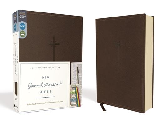 NIV Journal the Word Bible Imitation Leather Brown Red Letter Edition Comfort Print