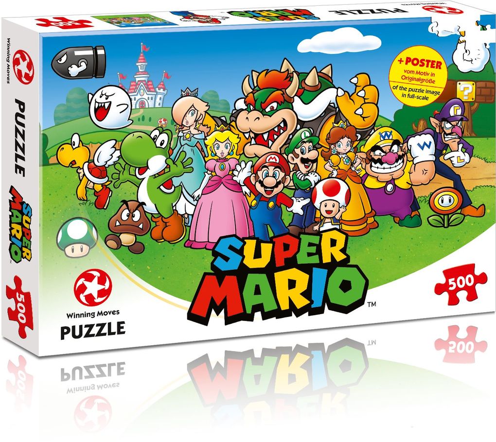 Winning Moves - Puzzle - Super Mario - Mario and Friends  500 Teile