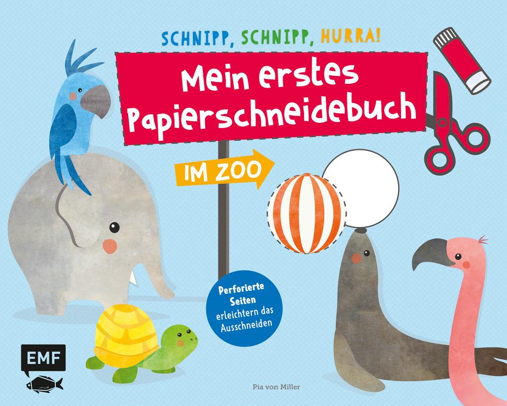 Image of Mein Erstes Papierschneidebuch - Im Zoo - Pia von Miller, Kartoniert (TB)