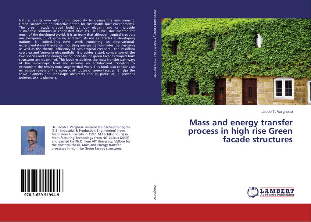 Mass and energy transfer process in high rise Green facade structures