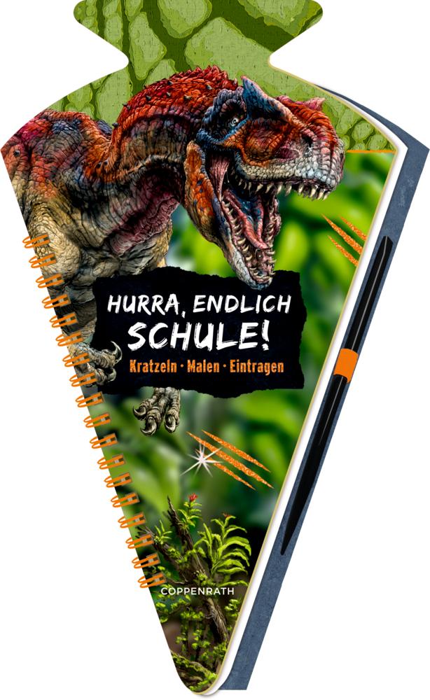 Schultüten-Kratzelbuch - T-REX World - Hurra endlich Schule!