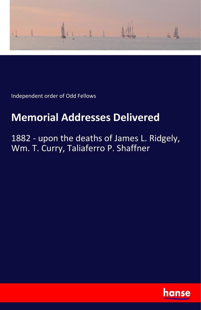 Image of Memorial Addresses Delivered