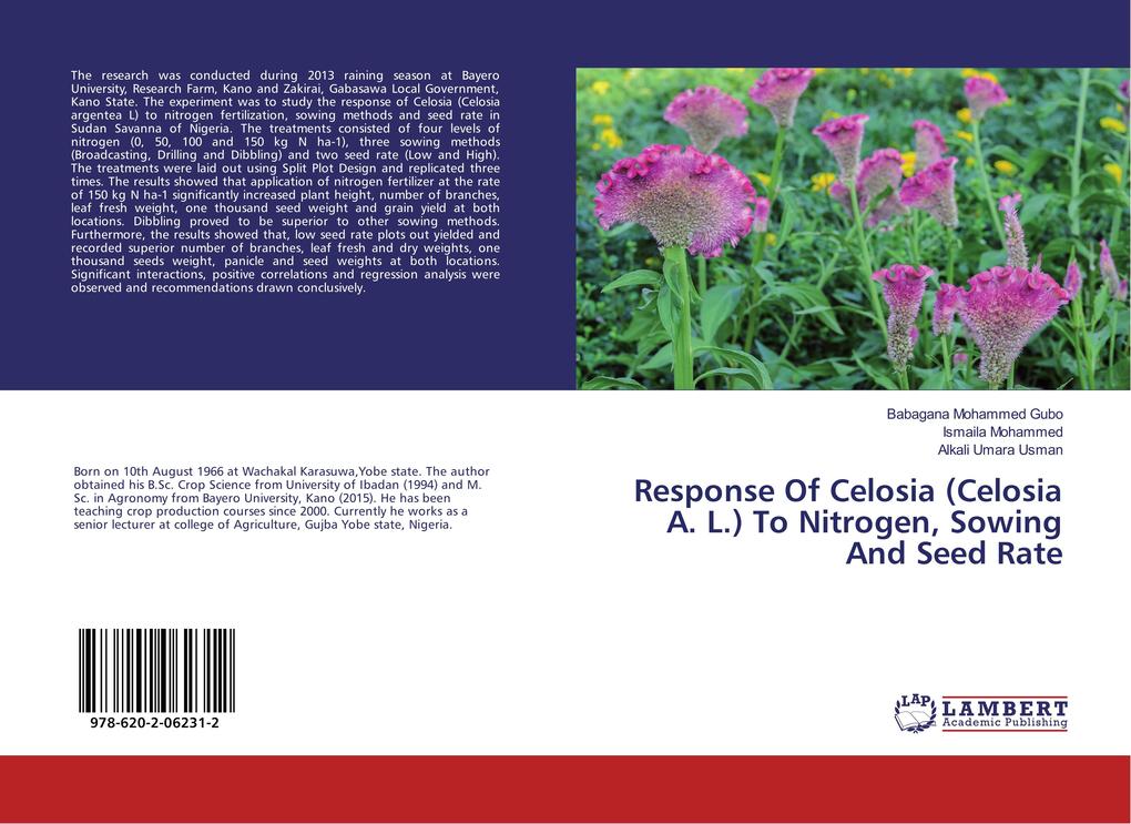 Response Of Celosia (Celosia A. L.) To Nitrogen Sowing And Seed Rate