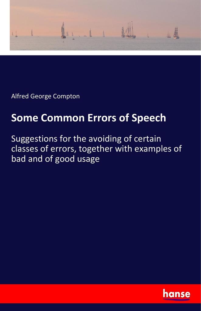 Some Common Errors of Speech
