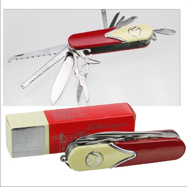 Taschenmesser VW-Style 10 Funktionen Überraschungsfarbe