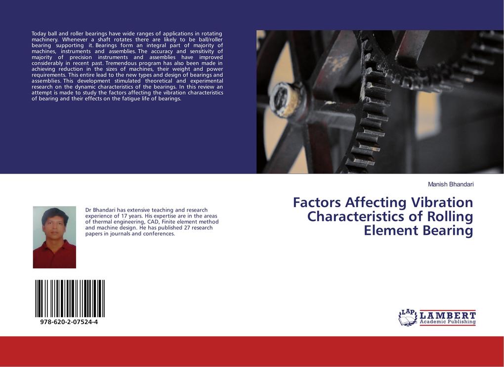 Factors Affecting Vibration Characteristics of Rolling Element Bearing