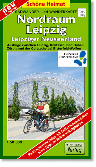 Radwander- und Wanderkarte Nordraum Leipzig 1 : 50 000 LZ bis 2027
