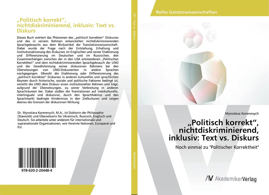 'Politisch korrekt' nichtdiskriminierend inklusiv: Text vs. Diskurs