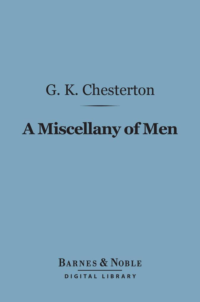 A Miscellany of Men (Barnes & Noble Digital Library)
