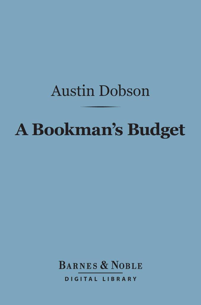 A Bookman‘s Budget (Barnes & Noble Digital Library)