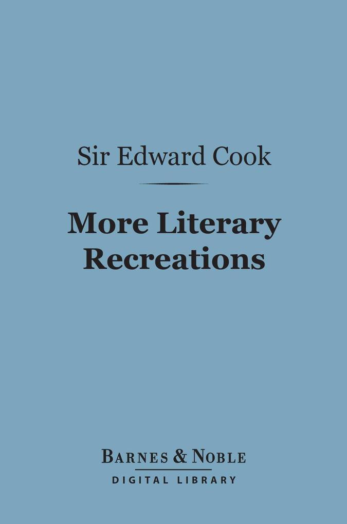 More Literary Recreations (Barnes & Noble Digital Library)